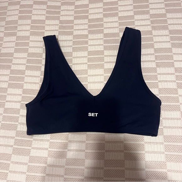 SET ACTIVE Sportbody Dip Bra | Size M | Blue - Picture 4 of 8